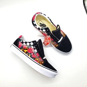 Vans Black and Multicolor Women's Sneakers